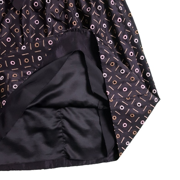 BCBGMaxAzria Womens Eyelet Babydoll Dress Black - Picture 6 of 6